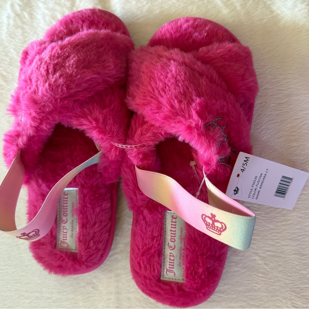 BANDARA CT Fuchsia 4-5 M JUICY COUTURE SLING SLIPPERS